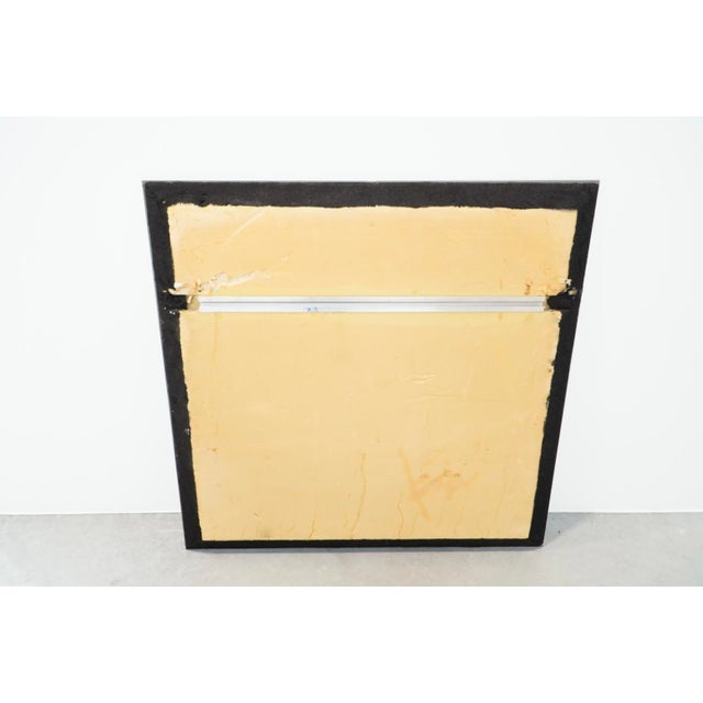 Square Glass Art Mirror by Michel Martens, Belgium, 1970s For Sale - Image 12 of 14