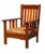 Arts & Crafts Antique Arts & Crafts Mission Oak Chair Stickley Brothers Quaint Furniture For Sale - Image 3 of 12