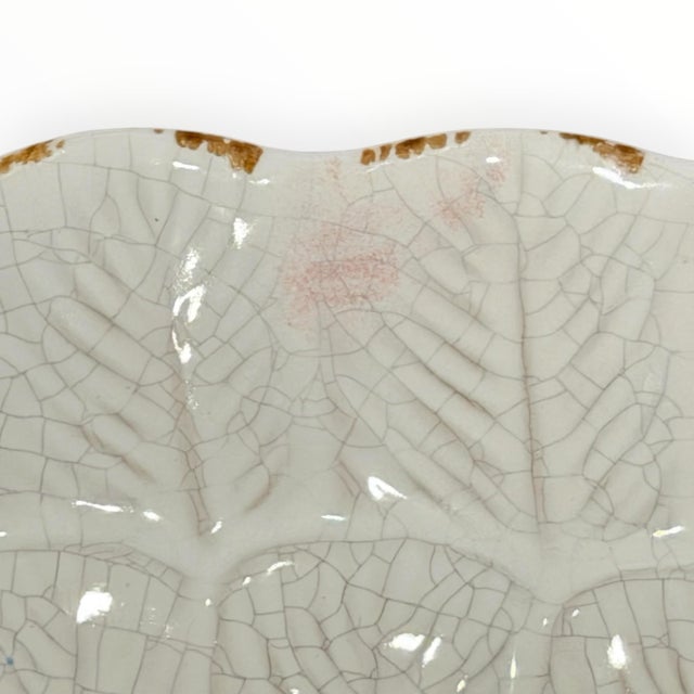 Pottery Barn White Stoneware Rustic Turkey Platter Large 18” For Sale - Image 13 of 13