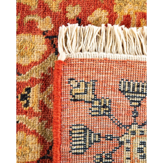 2000 - 2009 Mogul, One-of-a-Kind Hand-Knotted Area Rug - Orange, 10' 2" x 13' 10" For Sale - Image 5 of 8