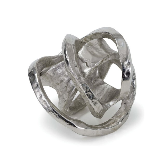 Not Yet Made - Made To Order Regina Andrew Metal Knot in Polished Nickel For Sale - Image 5 of 5
