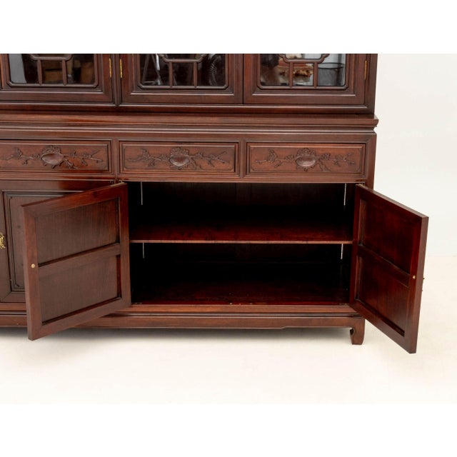 Chinese Rosewood China Cabinet For Sale In New York - Image 6 of 10