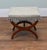Wood Regency Style X Frame Stool in Mahogany For Sale - Image 7 of 7