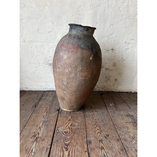 Large Antique Mediterranean Terracotta Olive Jar, 1900 For Sale - Image 5 of 10
