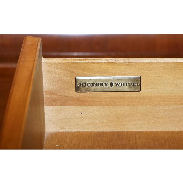 Brown Biedermeier Style White Genesis Bank of Drawers from American Hickory For Sale - Image 8 of 18