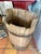 Antique Rustic Grape Carrier / Wine Barrel. Farmhouse rustic wood slat barrel. Initials engraved on the back. Some of the...