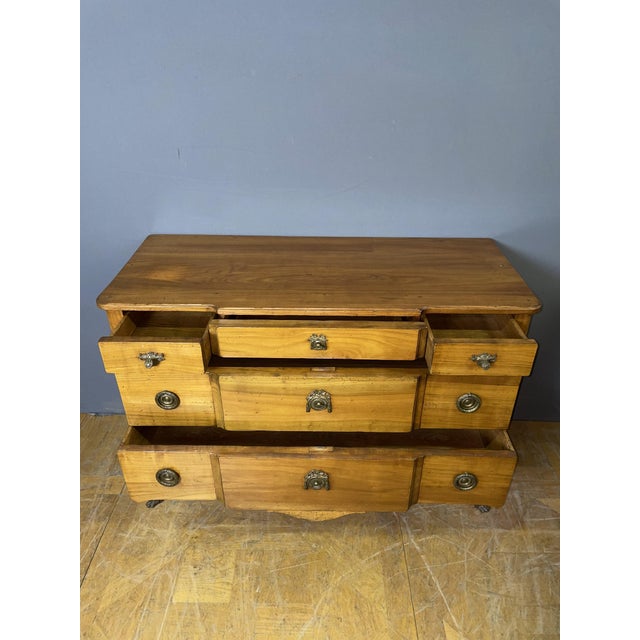 1920s Vintage Chest of Drawers with Raised Edge from Mailfert, 1920s For Sale - Image 5 of 10