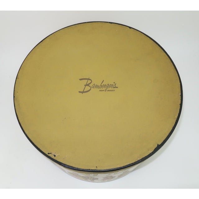 Mustard Department Store ‘Timeline of Fashion’ Hat Box, 1960’s For Sale - Image 8 of 14