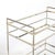 Mid-Century Modern Two-Tier Bar Cart in Antiqued Nickel Finish For Sale - Image 18 of 18