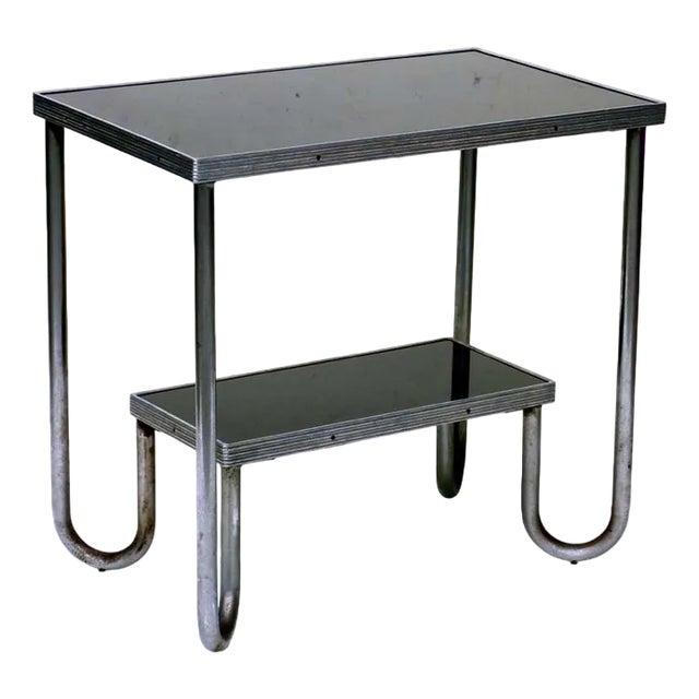 Bauhaus Rationalist Design Tubular Metal Coffee Table, 1920s For Sale