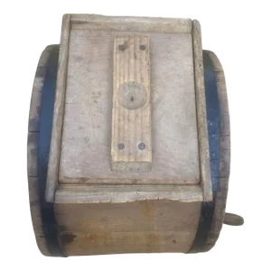 Antique Wood Hand Crank Butter Churn r.d. Dunning Maine Usa