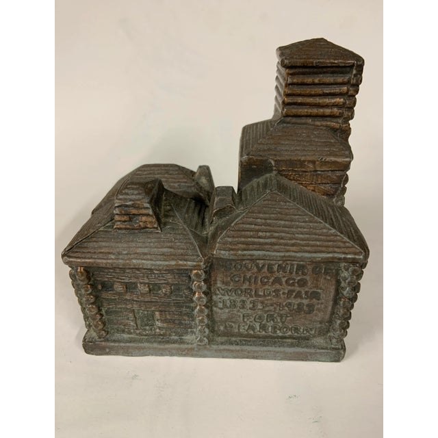 Metal Vintage 1933 Chicago World's Fair Bank For Sale - Image 7 of 7