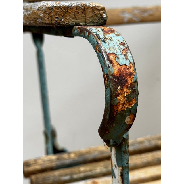 Classic Vintage French Bistro Chairs - a Pair For Sale - Image 13 of 15