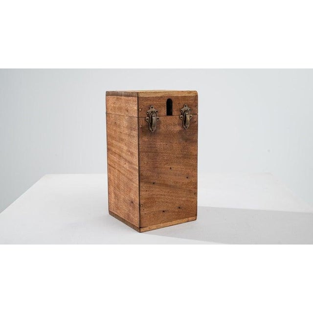 Antique French Wooden Box For Sale - Image 9 of 12