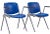 Giancarlo Piretti Royal Blue Chairs - a Pair For Sale
