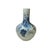 Asian Oriental Blue Red Dragon Graphic Fat Body White Porcelain Art Vase For Sale - Image 3 of 17