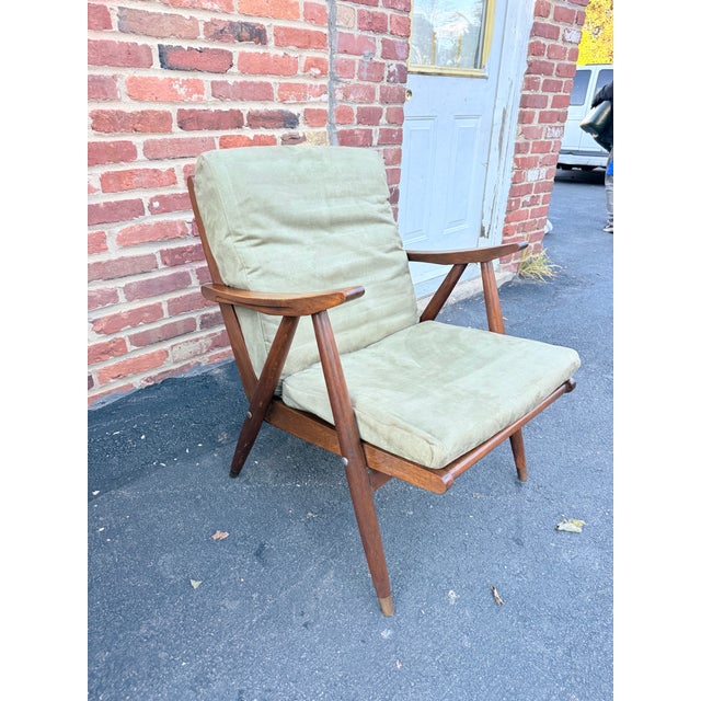 Mid Century Wooden Lounge Chair For Sale - Image 14 of 18