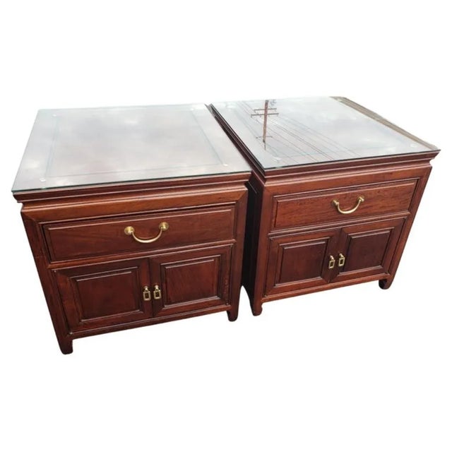 George Zee Asian American Rosewood Chippendale Side Tables, Circa 1960s - a Pair For Sale In Washington DC - Image 6 of 10