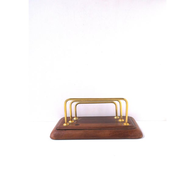 Leather Desk Mail Letter Holder, Circa Late-20th Century For Sale - Image 10 of 11