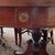 Northern Furniture Co. Vintage Mahogany Double Pedestal Dining Table With 6 Shield-Back Chairs & 4 Leaves For Sale - Image 11 of 12