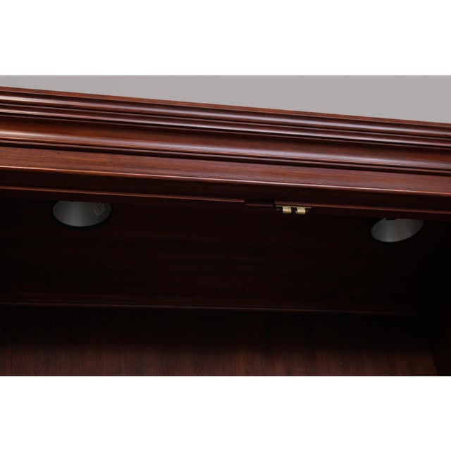 Henkel Harris Model 2365 Cherry 2 Piece Breakfront For Sale In Philadelphia - Image 6 of 18