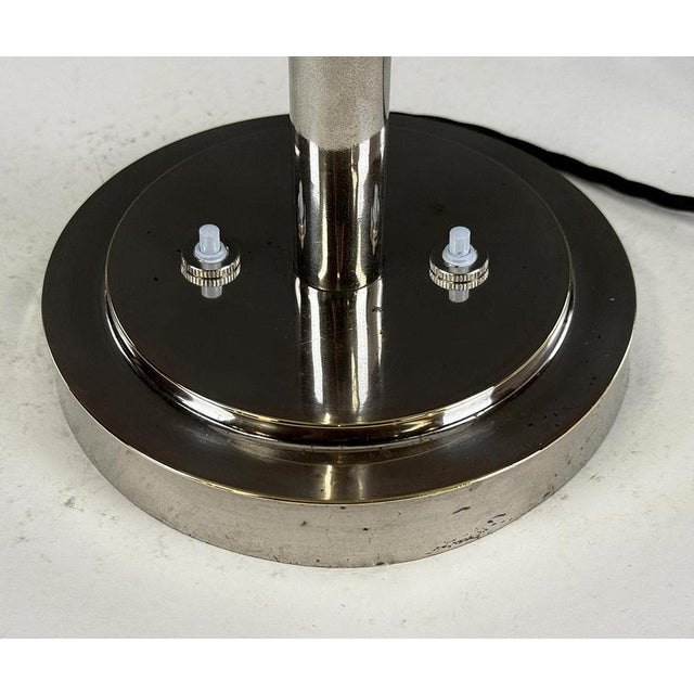 1930s Art Deco Chrome Table Lamp, 1930s For Sale - Image 5 of 6