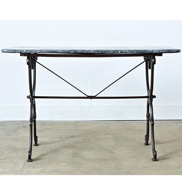 French 19th Century Marble Top Bistro Table For Sale - Image 10 of 11