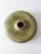 Green Vintage Studio Pottery Disc Vase For Sale - Image 8 of 9