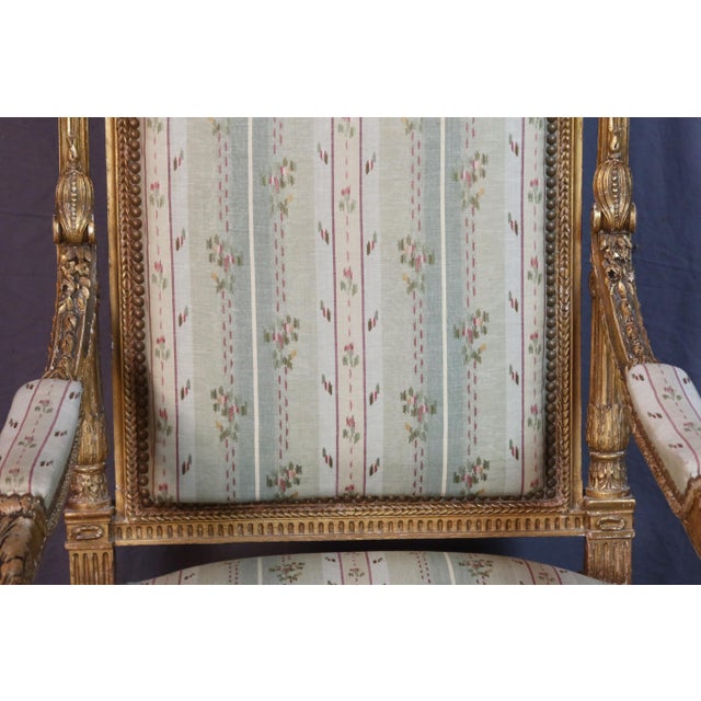 19th Century Giltwood Living Room Set, Set of 5 For Sale - Image 15 of 16