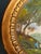 Vintage French Miniature Oil Painting, Signed Bucolic Landscape in Original Oval Gilt Frame For Sale - Image 9 of 10