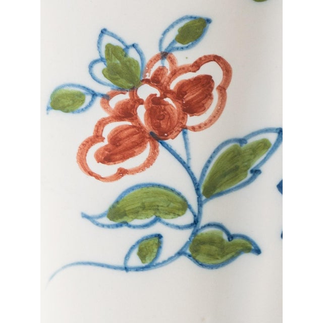 Vintage Delft Chinoiserie Table Lamps with Velvet Shades from Royal Tichelaar Makkum, 1940s-1960s, Set of 2 For Sale - Image 10 of 16