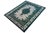 Abstract Vintage Retro No Pile Ivory/Teal Wool Rug - 7'10'' X 11'5'' For Sale - Image 3 of 10