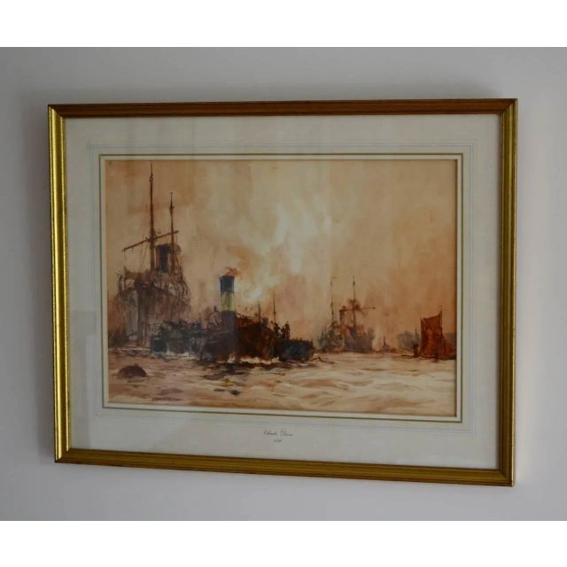 Charles Dixon was born in England in December 1872 died 1934. Extremely well known for his nautical watercolours....