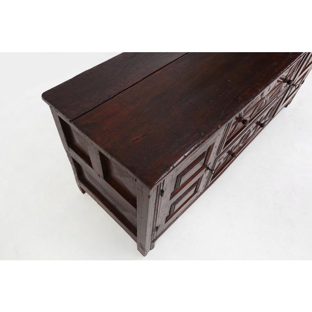 16th Century French Geometric Sideboard in Oak For Sale - Image 14 of 18