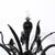 Mid-Century Expansive Leaf Form Handblown Murano Glass & 24kt Gold Fleck Uplight For Sale - Image 17 of 18