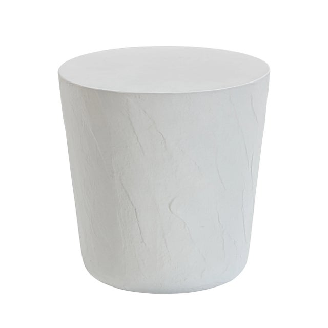 Introducing the Margot Light Grey Faux Plaster Indoor/Outdoor Concrete Stool, a versatile and stylish addition to your...