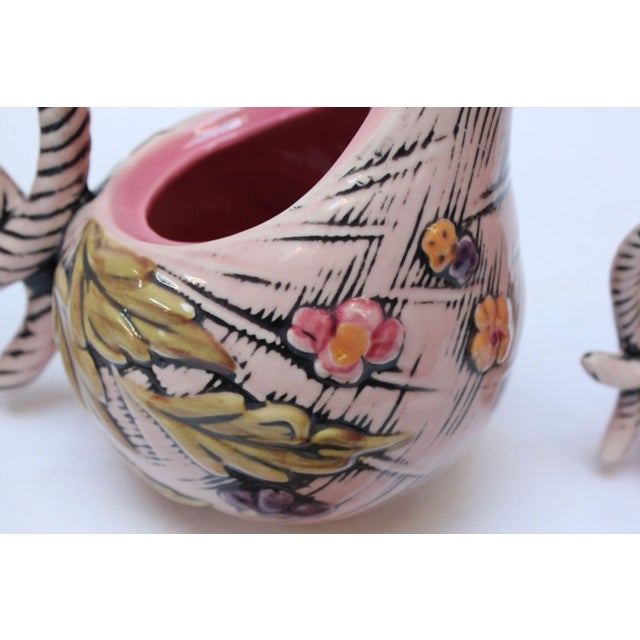 1950s Hull Pottery "Blossom Flite" Tea Service- 3 Pieces For Sale In New York - Image 6 of 13