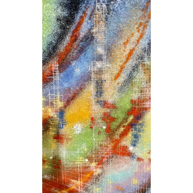 Mid 20th Century Dom Mingolla, Abstract Expressionist Enamel on Metal Color Field Painting Paul Jenkins Style For Sale - Image 5 of 10