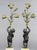 Metal Louis Philippe Bronze and Marble Candelabra - a Pair For Sale - Image 7 of 9