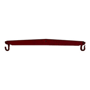 Vintage Red Painted Metal Yoke Hanger, 1940s–1950s Farm and Industrial