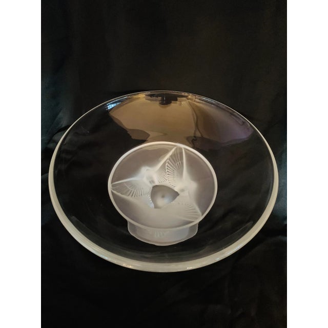 Art Deco Mid 20th Century Sasaki Crystal "Wings" Centerpiece/Compote Bowl For Sale - Image 3 of 12