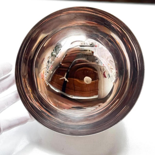 Mid-Century Modern Vintage Christofle Silver-Plated Cloche: French Hotel Serving Dome For Sale - Image 3 of 5