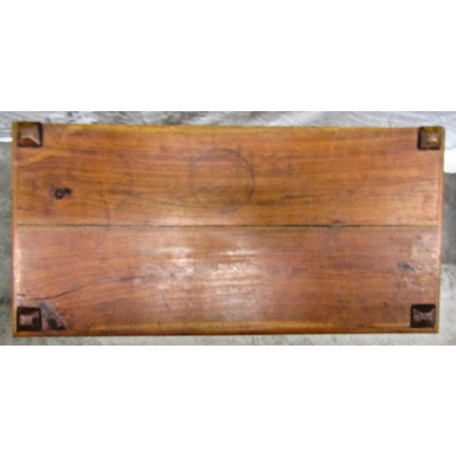 Antique Dutch Colonial Teak Carved Two Drawer Two Door Buffet Cabinet For Sale - Image 12 of 13