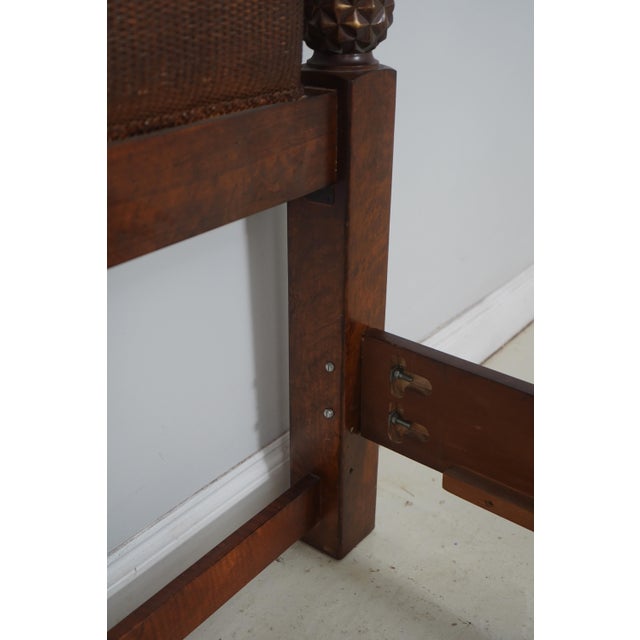 Lexington Tommy Bahama King Size Rattan & Leather Bed For Sale - Image 14 of 16