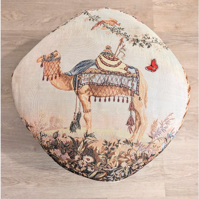 Add a touch of old-world whimsy and sophisticated character to your space with this charming vintage "pumpkin" tufted...