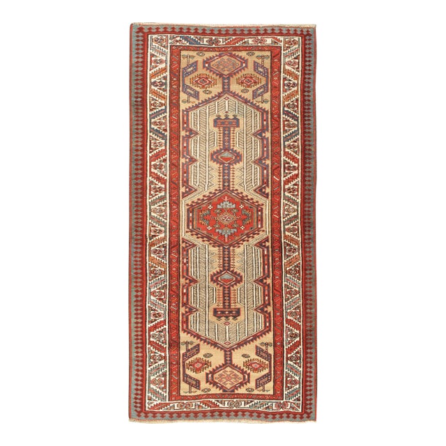 Vintage Serab Hand Woven Runner 3'3 X 6'11 For Sale