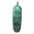 Late 20th Century Vintage Mint Green Large Hand Painted Floral Decor Vase For Sale