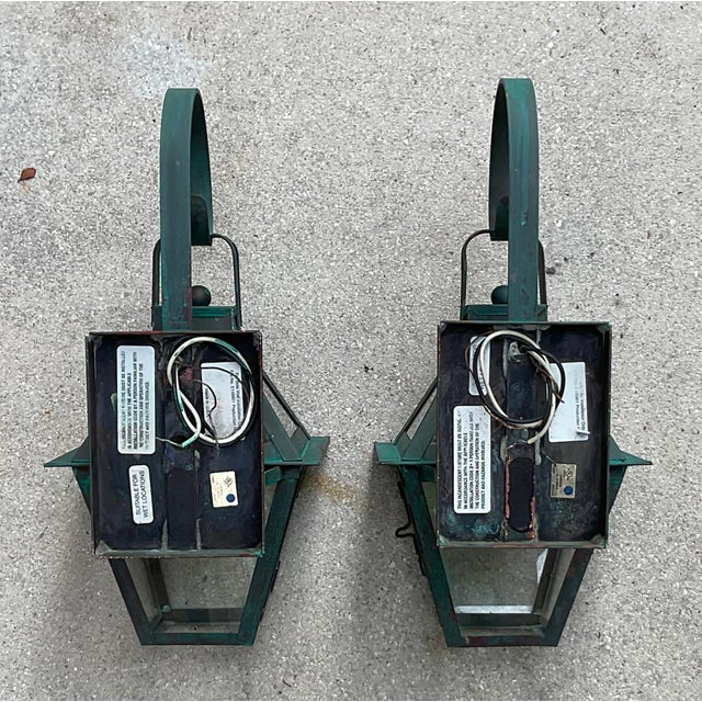 High-End Solid Copper Outdoor Lanterns Made in Usa For Sale - Image 15 of 15