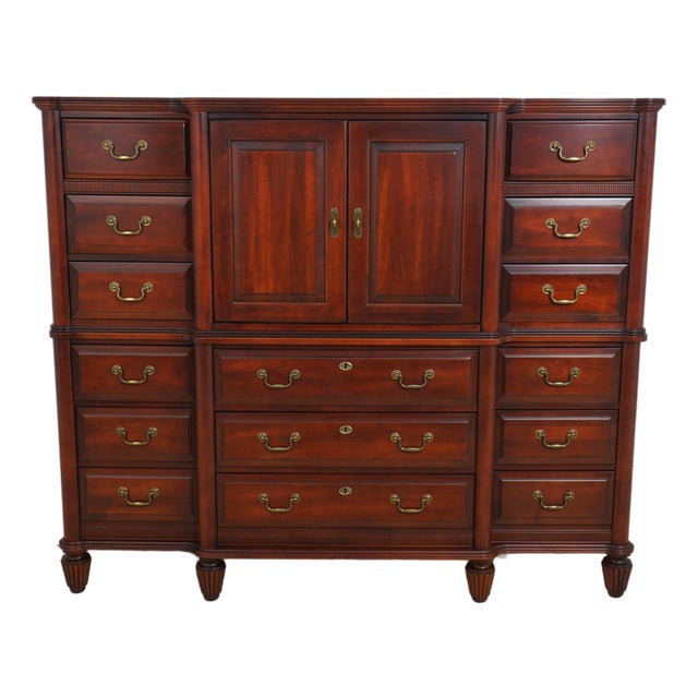Durham Cherry Armoire Chifferobe Tv Unit For Sale