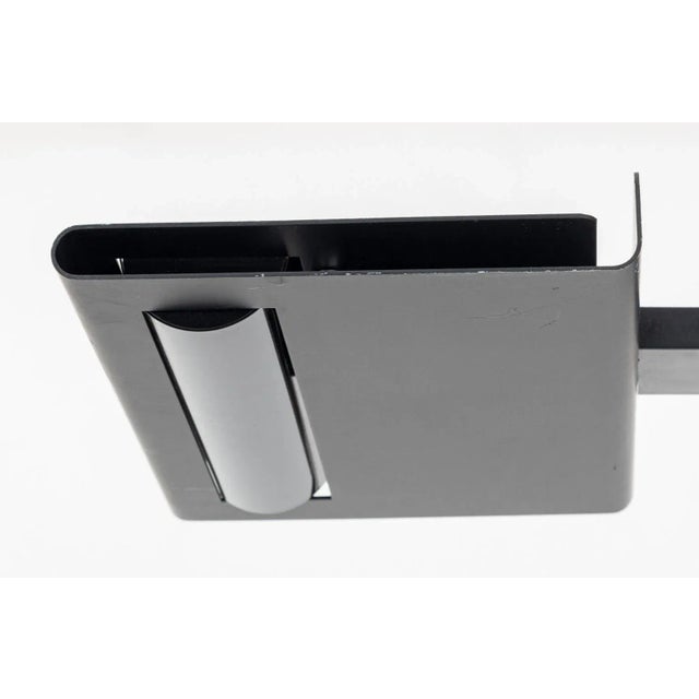 Late 20th Century Italian Postmodern Patinated Aluminum Floor Lamp For Sale - Image 5 of 7